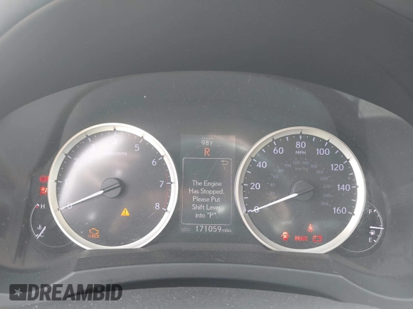 2014 Lexus IS 350 with VIN JTHBE1D26E5000623, listed as a IAAI auction lot 41788402 with 171,059 mi miles. Bid and sale history available at carsss.com. Image 7.