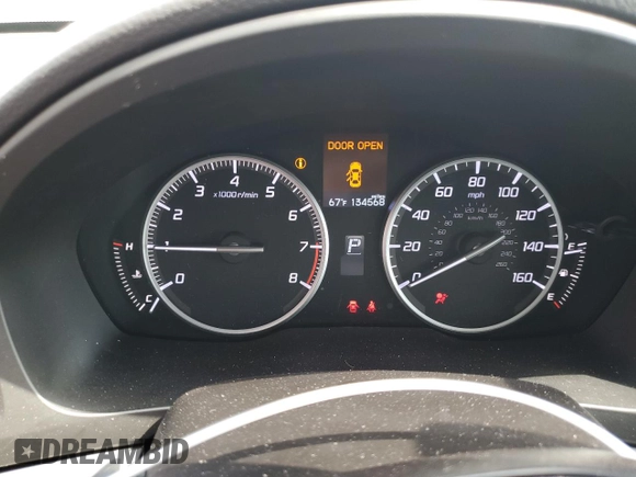 2016 Acura ILX with VIN 19UDE2F32GA023785, listed as a Copart auction lot 55965835 with 134,568 mi miles and Salvage title. Bid and sale history available at DreamBid. Image 9.