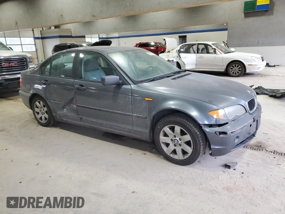 2002 BMW 3 Series 325i with VIN WBAET37472NG77348, listed as a Copart auction lot 45745075 with 97,787 mi miles and Salvage Title. Bid and sale history available at carsss.com. Image 4.