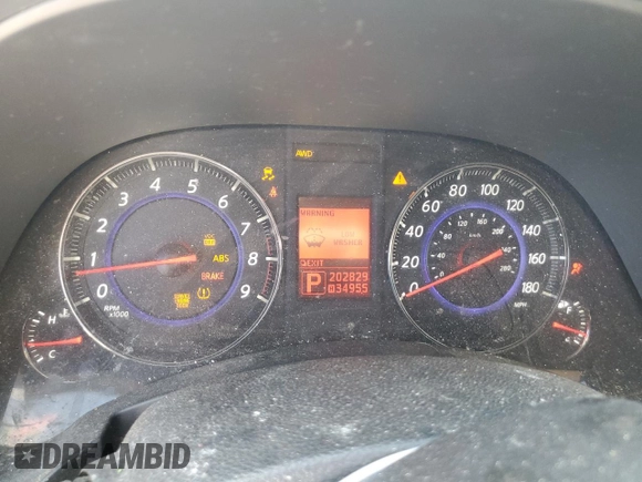 2010 Infiniti FX with VIN JN8AS1MW6AM851138, listed as a Copart auction lot 52698625 with 202,829 mi miles and Salvage title. Bid and sale history available at DreamBid. Image 9.