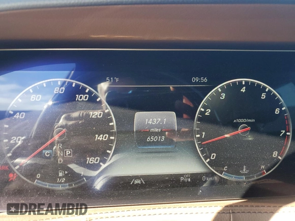 2020 Mercedes-Benz S 560 with VIN WDDUG8GB3LA523598, listed as a Copart auction lot 76328464 with 65,013 mi miles and Salvage Title. Bid and sale history available at carsss.com. Image 9.
