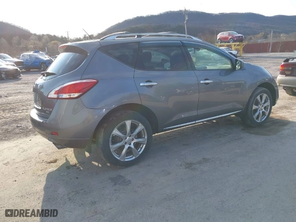 2013 Nissan Murano SL with VIN JN8AZ1MW5DW305483, listed as a IAAI auction lot 41754283 with 114,701 mi miles. Bid and sale history available at carsss.com. Image 4.