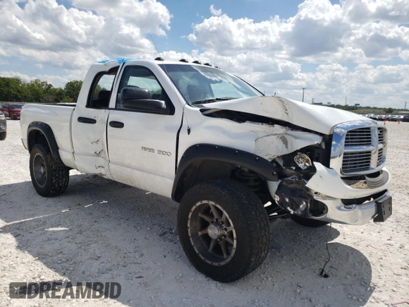 2004 Dodge Ram 2500 SLT with VIN 3D7KU28CX4G284039, listed as a Copart auction lot 70997544 with 0 mi miles and Salvage Title. Bid and sale history available at carsss.com. Image 4.