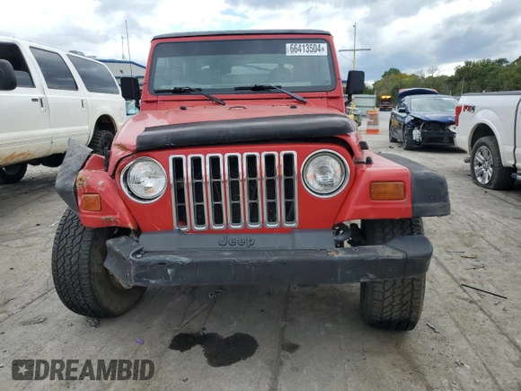 1997 Jeep Wrangler Sport with VIN 1J4FY19S1VP548675, listed as a Copart auction lot 66413504 with 0 mi miles and Salvage Title. Bid and sale history available at carsss.com. Image 5.