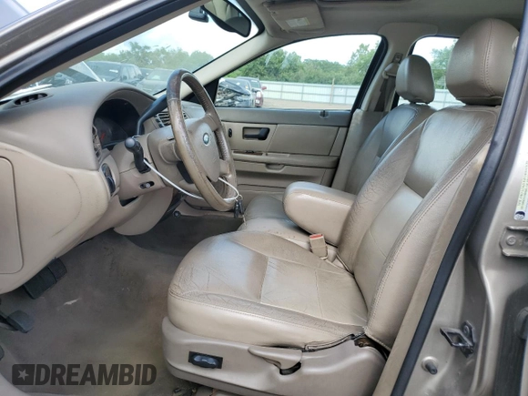 2005 Ford Taurus SEL with VIN 1FAFP56U25A287362, listed as a Copart auction lot 62753335 with 155,036 mi miles and Salvage title. Bid and sale history available at DreamBid. Image 7.