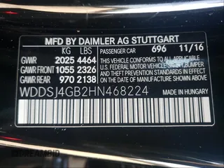 2017 Mercedes-Benz CLA with VIN WDDSJ4GB2HN468224, listed as a Copart auction lot 54334331 with 26,143 mi miles. Bid and sale history available at carsss.com. Image 10.