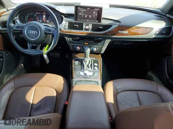 2017 Audi A6 Premium Plus with VIN WAUF2AFC9HN133847, listed as a Copart auction lot 47553955 with 57,064 mi miles and Salvage Title. Bid and sale history available at carsss.com. Image 8.