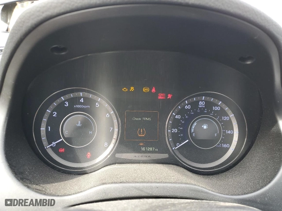 2015 Hyundai Azera Limited with VIN KMHFH4JG1FA487889, listed as a Copart auction lot 48711085 with 161,287 mi miles and Salvage Title. Bid and sale history available at carsss.com. Image 9.