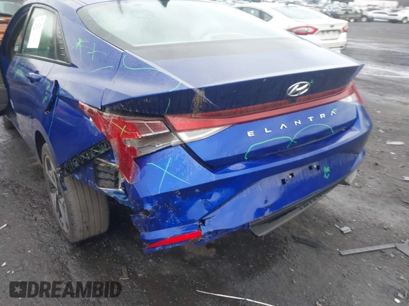 2023 Hyundai Elantra SEL with VIN KMHLS4AG6PU612325, listed as a IAAI auction lot 42318709 with 21,399 mi miles and . Bid and sale history available at DreamBid. Image 6.