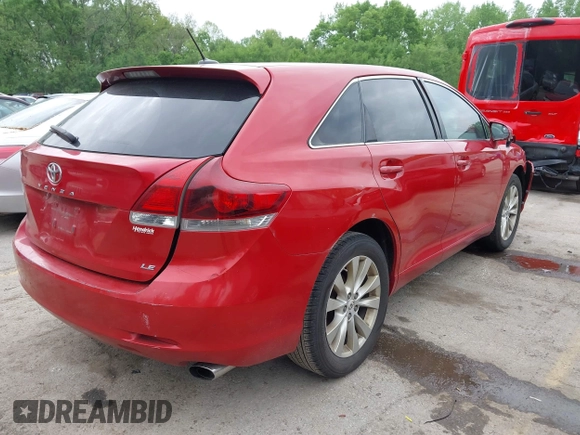 2013 Toyota Venza LE with VIN 4T3ZA3BB7DU072111, listed as a IAAI auction lot 42150500 with 246,065 mi miles. Bid and sale history available at carsss.com. Image 4.