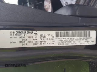 2014 Dodge Durango Limited with VIN 1C4RDJDG5EC593711, listed as a IAAI auction lot 42431980 with Not provided miles and . Bid and sale history available at DreamBid. Image 9.