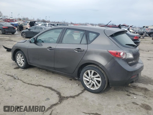 2013 Mazda 3 i Touring with VIN JM1BL1LPXD1833531, listed as a Copart auction lot 46881095 with 166,529 mi miles and Salvage Title. Bid and sale history available at carsss.com. Image 2.