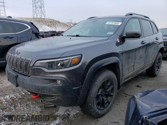 2019 Jeep Cherokee Trailhawk with VIN 1C4PJMBN5KD143033, listed as a Copart auction lot 45791865 with 88,355 mi miles and Clean Title. Bid and sale history available at DreamBid. Image 1.