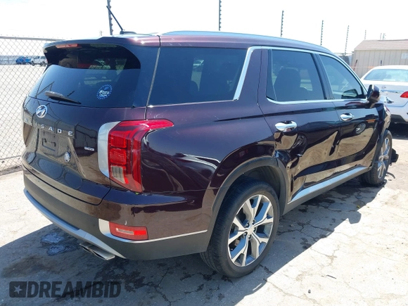 2020 Hyundai Palisade SEL with VIN KM8R4DHE1LU078508, listed as a IAAI auction lot 41971712 with 60,925 mi miles and . Bid and sale history available at DreamBid. Image 4.