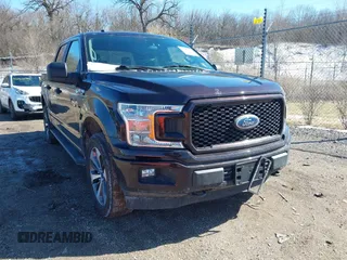 2019 Ford F-150 XL with VIN 1FTEW1E57KKD43068, listed as a IAAI auction lot 41851350 with 98,129 mi miles and . Bid and sale history available at DreamBid. Image 1.