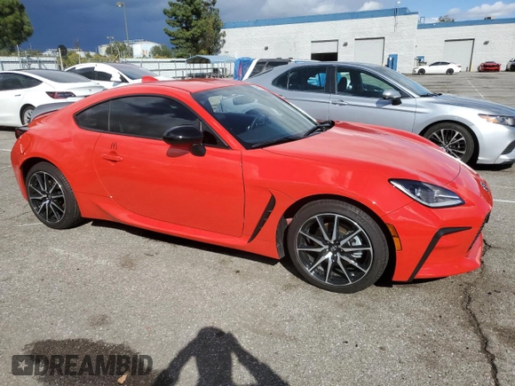 2024 Toyota 86 with VIN JF1ZNBB1XR9754144, listed as a Copart auction lot 48593365 with 5,057 mi miles and Salvage Title. Bid and sale history available at DreamBid. Image 4.