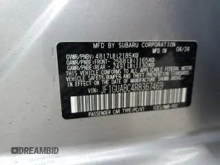 2024 Subaru Impreza with VIN JF1GUABC4R8367469, listed as a Copart auction lot 68389784 with 5,687 mi miles and Salvage Title. Bid and sale history available at carsss.com. Image 14.