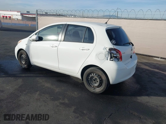 2009 Toyota Yaris with VIN JTDKT903795263620, listed as a IAAI auction lot 41100398 with 66,384 mi miles. Bid and sale history available at carsss.com. Image 3.
