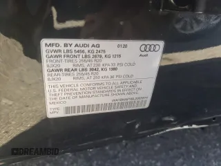 2020 Audi Q5 Premium Plus with VIN WA1BNAFY8L2055974, listed as a Copart auction lot 69586082 with 16,070 mi miles. Bid and sale history available at carsss.com. Image 14.