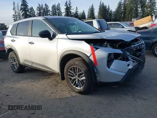 2024 Nissan Rogue S with VIN 5N1BT3AB1RC726491, listed as a IAAI auction lot 41372611 with 6,620 mi miles and . Bid and sale history available at DreamBid. Image 1.