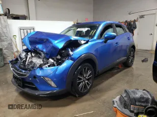 2017 Mazda CX-3 Touring with VIN JM1DKFC75H0147224, listed as a Copart auction lot 79863254 with 75,767 mi miles and Salvage Title. Bid and sale history available at carsss.com. Image 1.