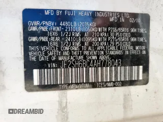 2010 Subaru Forester X с VIN JF2SH6BC4AH778043, выставлен на аукционе Copart как лот 61908235 с пробегом 182 253 миль миль и Чистый • Clean title. История ставок и продаж доступна на DreamBid. Изображение 13.