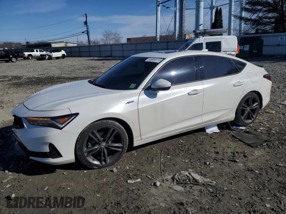2025 Acura Integra w/A-Spec Package with VIN 19UDE4H32SA002498, listed as a Copart auction lot 45853415 with 22,493 mi miles and Salvage title. Bid and sale history available at DreamBid. Image 1.