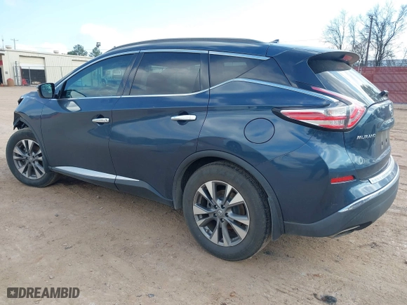 2015 Nissan Murano SL with VIN 5N1AZ2MH6FN221180, listed as a IAAI auction lot 41505930 with 125,896 mi miles. Bid and sale history available at carsss.com. Image 3.