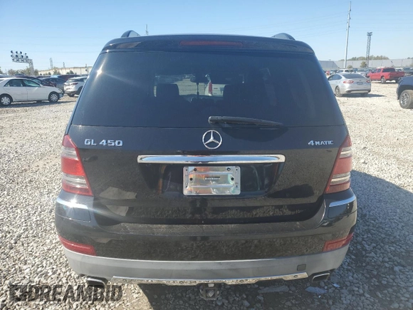 2007 Mercedes-Benz GL-Class with VIN 4JGBF71E97A234129, listed as a Copart auction lot 76583074 with 0 mi miles and Salvage Title. Bid and sale history available at carsss.com. Image 6.