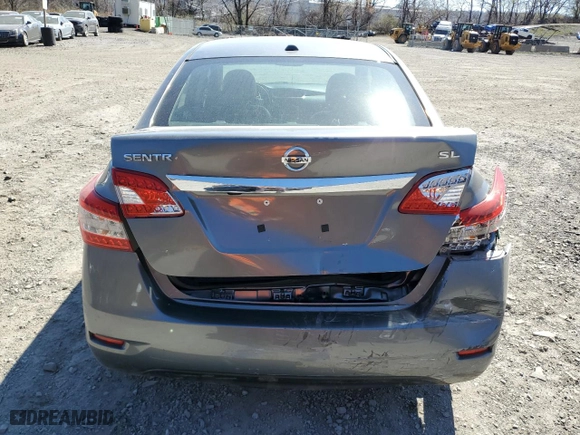 2015 Nissan Sentra SV with VIN 3N1AB7AP0FY333514, listed as a Copart auction lot 52893785 with 109,072 mi miles and Salvage Title. Bid and sale history available at carsss.com. Image 6.