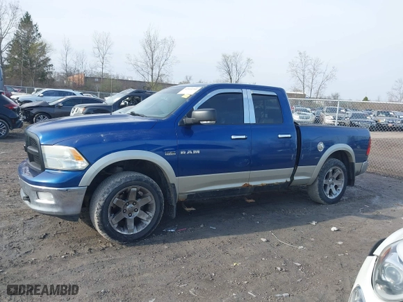 2010 Dodge Ram 1500 Laramie with VIN 1D7RV1GTXAS150532, listed as a IAAI auction lot 42010395 with 142,776 mi miles. Bid and sale history available at carsss.com. Image 14.