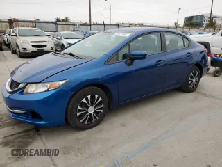 2015 Honda Civic Sedan LX with VIN 19XFB2F5XFE220989, listed as a Copart auction lot 55122805 with 116,410 mi miles and Salvage Title. Bid and sale history available at carsss.com. Image 1.