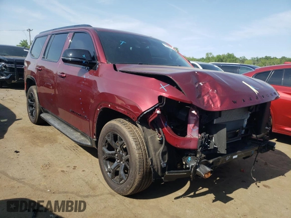 2023 Jeep Wagoneer Series II Carbide with VIN 1C4SJVBP1PS569158, listed as a Copart auction lot 57888145 with 23,613 mi miles and Salvage title. Bid and sale history available at DreamBid. Image 4.