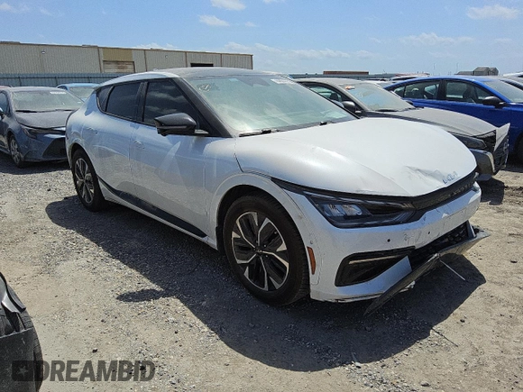2023 Kia EV6 GT-Line with VIN KNDC44LA4P5101245, listed as a Copart auction lot 52510335 with 7,415 mi miles and Clean Title. Bid and sale history available at DreamBid. Image 4.