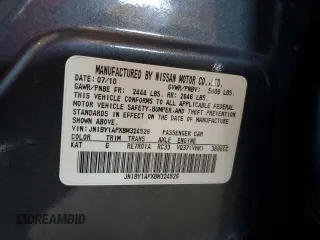 2011 Infiniti M37 with VIN JN1BY1APXBM324526, listed as a Copart auction lot 54580094 with 174,419 mi miles and Clean Title. Bid and sale history available at carsss.com. Image 12.