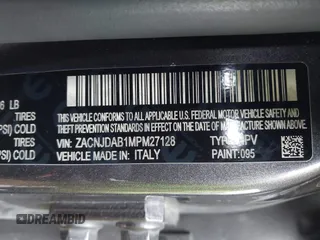 2021 Jeep Renegade Jeepster z VIN ZACNJDAB1MPM27128, wystawiony jako IAAI lot #41460181 z przebiegiem 67 466 mil mil oraz . Historia ofert i sprzedaży dostępna na DreamBid. Obrazek 9.