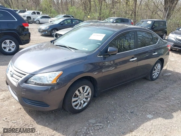 2014 Nissan Sentra SV with VIN 3N1AB7AP6EL697528, listed as a IAAI auction lot 41946055 with 143,064 mi miles. Bid and sale history available at carsss.com. Image 2.