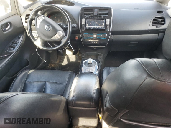 2016 Nissan LEAF SL with VIN 1N4BZ0CP4GC301845, listed as a Copart auction lot 87468444 with 79,397 mi miles and Salvage Title. Bid and sale history available at carsss.com. Image 8.