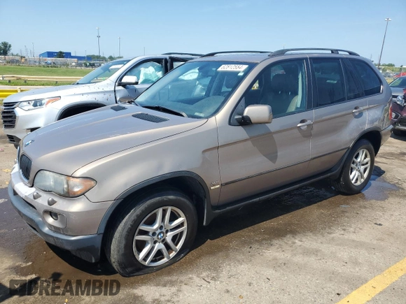 2006 BMW X5 3.0i with VIN 5UXFA13506LY44968, listed as a Copart auction lot 62812554 with 116,970 mi miles and Clean Title. Bid and sale history available at carsss.com. Image 1.