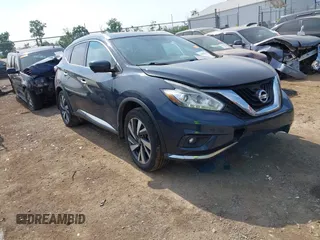 2018 Nissan Murano SV with VIN 5N1AZ2MH0JN154004, listed as a IAAI auction lot 42592712 with 148,898 mi miles and . Bid and sale history available at DreamBid. Image 1.