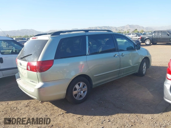2006 Toyota Sienna CE with VIN 5TDZA23C76S543941, listed as a IAAI auction lot 42107462 with 292,000 mi miles and . Bid and sale history available at DreamBid. Image 4.