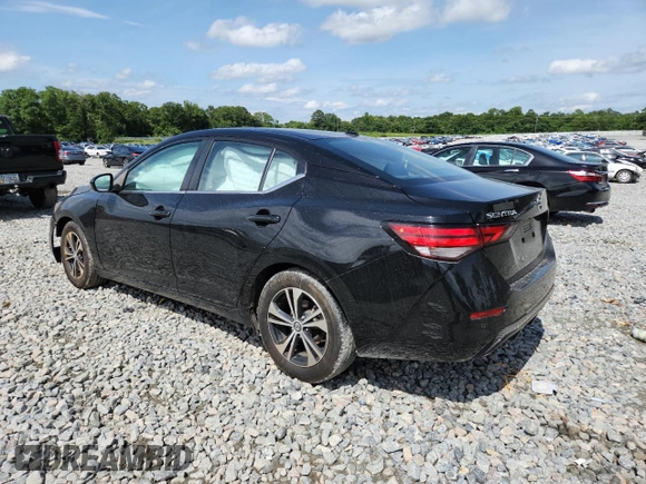 2021 Nissan Sentra SV with VIN 3N1AB8CV5MY299603, listed as a Copart auction lot 60078055 with 83,520 mi miles and Salvage title. Bid and sale history available at DreamBid. Image 2.