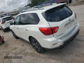 2018 Nissan Pathfinder Platinum z VIN 5N1DR2MN0JC670913, wystawiony jako Copart lot #51624585 z przebiegiem Nie podano mil oraz Szkoda całkowita • Salvage title. Historia ofert i sprzedaży dostępna na DreamBid. Obrazek 2.