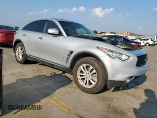 2017 Infiniti QX70 z VIN JN8CS1MW2HM414787, wystawiony jako Copart lot #59272885 z przebiegiem Nie podano mil oraz Czysty tytuł • Clean title. Historia ofert i sprzedaży dostępna na DreamBid. Obrazek 4.