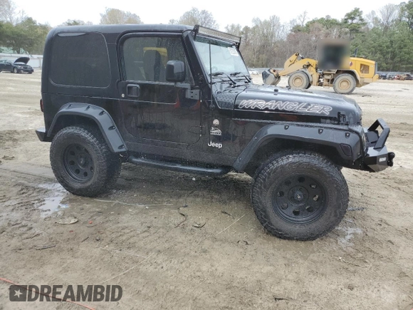 2004 Jeep Wrangler Sahara with VIN 1J4FA59SX4P722608, listed as a Copart auction lot 51223345 with 146,600 mi miles and Salvage title. Bid and sale history available at DreamBid. Image 4.