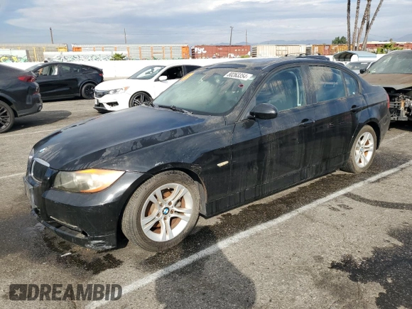 2008 BMW 3 Series 328i with VIN WBAVA37518NL50982, listed as a Copart auction lot 80263354 with 103,352 mi miles and Salvage Title. Bid and sale history available at DreamBid. Image 1.