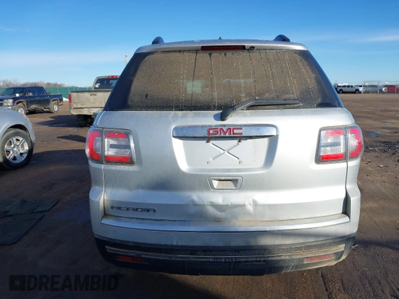 2015 GMC Acadia SLE with VIN 1GKKRNED1FJ294538, listed as a IAAI auction lot 41630960 with 42,934 mi miles and . Bid and sale history available at DreamBid. Image 17.