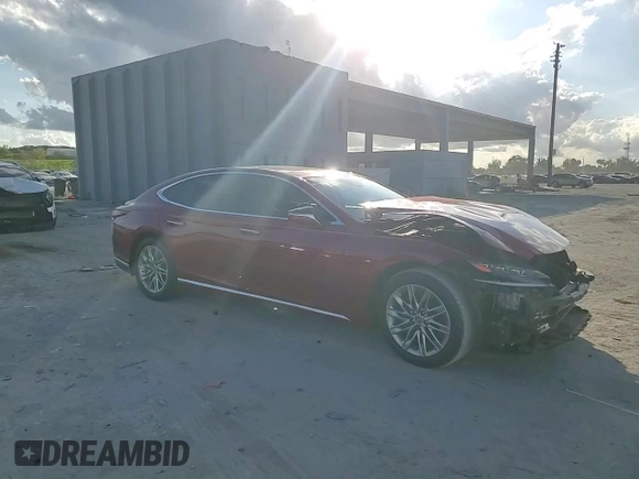 2019 Lexus LS 500 with VIN JTHB51FF0K5009992, listed as a Copart auction lot 79403714 with 49,433 mi miles and Salvage title. Bid and sale history available at DreamBid. Image 10.