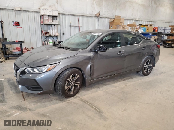 2023 Nissan Sentra SV with VIN 3N1AB8CV9PY286129, listed as a Copart auction lot 53492715 with 20,853 mi miles and Salvage Title. Bid and sale history available at DreamBid. Image 1.