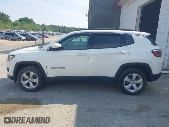 2020 Jeep Compass Latitude with VIN 3C4NJDBB4LT127947, listed as a IAAI auction lot 41968169 with 18,753 mi miles and . Bid and sale history available at DreamBid. Image 13.